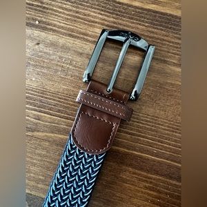 Primo Navy & White Braided Stretch Belt (size 32-34)